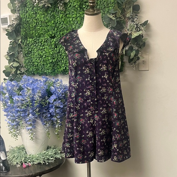 Free People Pants - ****NWT*****Free People Purple Floral Romper